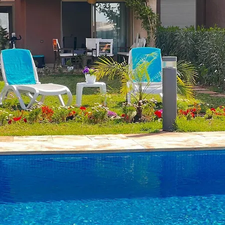 Appartement De Luxe Avec Jardin Vue Sur La Piscine Golf Securise 24H Sur 24 A 5 Minutes De L Aeroport Marrakesh Buitenkant foto